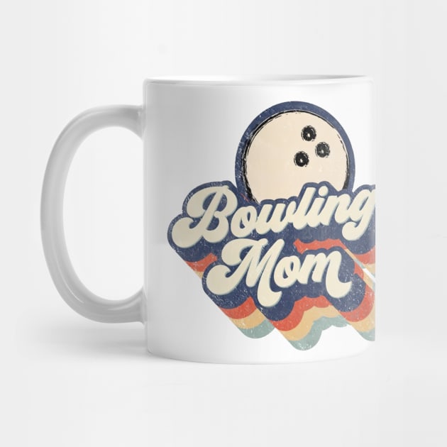 Retro Bowling Mom Mother's Day by Wonder man 